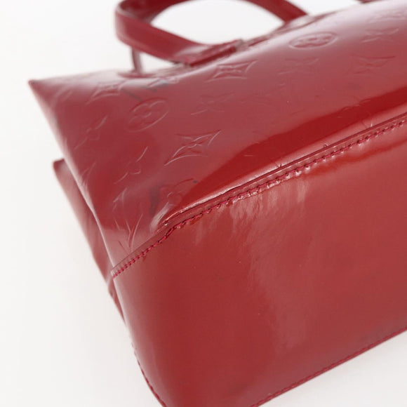LOUIS VUITTON Monogram Vernis Wilshire PM Bag Rouge Favist M91644 LV Auth 169042
