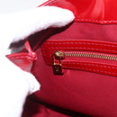 LOUIS VUITTON Monogram Vernis Wilshire PM Bag Rouge Favist M91644 LV Auth 169042-16