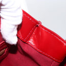 LOUIS VUITTON Monogram Vernis Wilshire PM Bag Rouge Favist M91644 LV Auth 169042-21