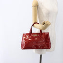 LOUIS VUITTON Monogram Vernis Wilshire PM Bag Rouge Favist M91644 LV Auth 169042-22