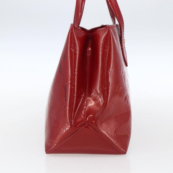 LOUIS VUITTON Monogram Vernis Wilshire PM Bag Rouge Favist M91644 LV Auth 169042