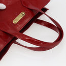 LOUIS VUITTON Monogram Vernis Wilshire PM Bag Rouge Favist M91644 LV Auth 169042-7