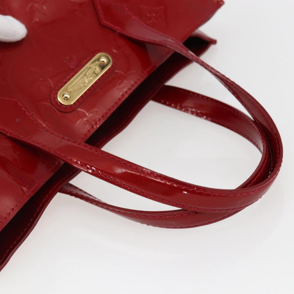 LOUIS VUITTON Monogram Vernis Wilshire PM Bag Rouge Favist M91644 LV Auth 169042