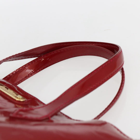 LOUIS VUITTON Monogram Vernis Wilshire PM Bag Rouge Favist M91644 LV Auth 169042