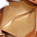 BOTTEGA VENETA INTRECCIATO Shoulder Bag Leather Brown Gold Auth 169043-12
