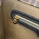 FENDI Zucca Canvas Vanity Handtasche Schwarz Braun Auth 169044-20