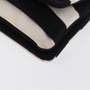 CHANEL 2.55 Chain Shoulder Bag Nylon Black Silver CC Auth 169050-11