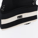 CHANEL 2.55 Chain Shoulder Bag Nylon Black Silver CC Auth 169050-17