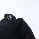 CHANEL 2.55 Chain Shoulder Bag Nylon Black Silver CC Auth 169050-20