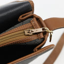Christian Dior Honeycomb Canvas Shoulder Bag PVC Gray Gold Auth 169055-11