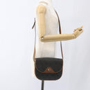 Christian Dior Honeycomb Canvas Shoulder Bag PVC Gray Gold Auth 169055-23