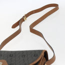 Christian Dior Honeycomb Canvas Shoulder Bag PVC Gray Gold Auth 169055-8