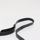 Salvatore Ferragamo Gancini Shoulder Bag Leather Gold Black Auth 169058-14