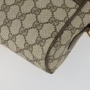 GUCCI GG Supreme Web Sherry Line Bag PVC Beige Gold 32 02 005 Auth 169059-14