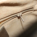 GUCCI GG Supreme Web Sherry Line Bag PVC Beige Gold 32 02 005 Auth 169059-22