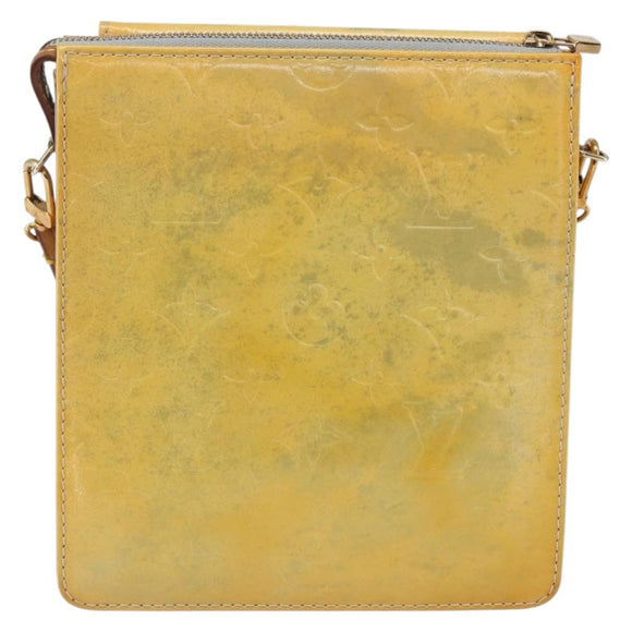 LOUIS VUITTON Monogram Vernis Motto Accessory Pouch Gris M91030 LV Auth 169060