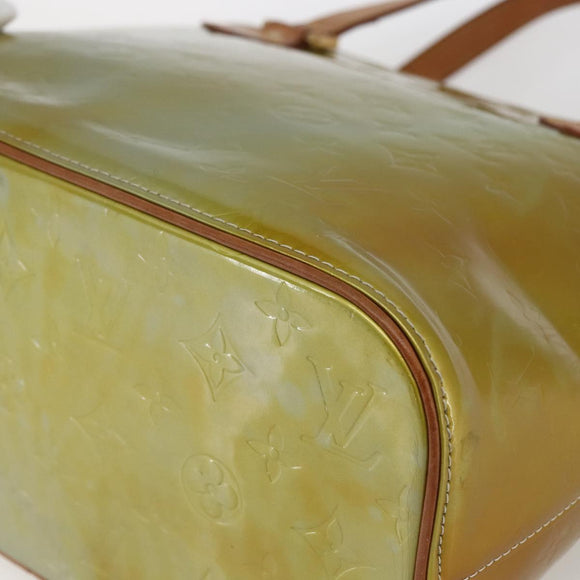 LOUIS VUITTON Monogram Vernis Houston Hand Bag Gris M91053 LV Auth 169064