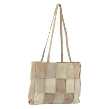 CHANEL Tote Bag Mouton Beige CC Auth 169065