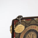 GUCCI GG Supreme Courier Clutch Bag PVC Beige 473915 Auth 169067-8