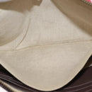 GUCCI GG Supreme Courier Clutch Bag PVC Beige 473915 Auth 169067-19