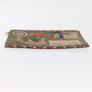 GUCCI GG Supreme Courier Clutch Bag PVC Beige 473915 Auth 169067-6