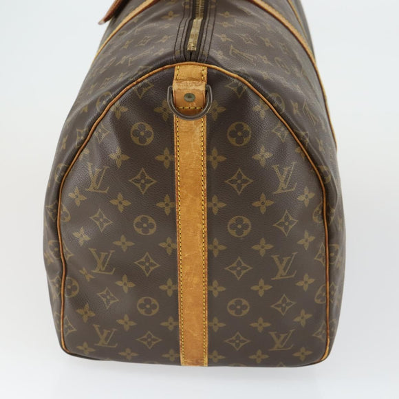 LOUIS VUITTON Monogram Keepall Bandouliere 55 Boston Bag M41414 LV Auth 169074