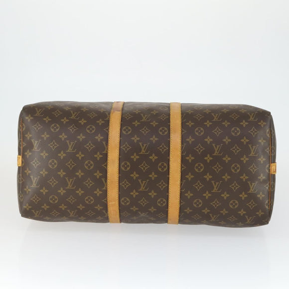 LOUIS VUITTON Monogram Keepall Bandouliere 55 Boston Bag M41414 LV Auth 169074