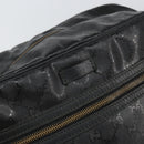 GUCCI GG implementation Shoulder Bag PVC Black Silver 211107 Auth 169076-17