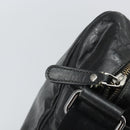 GUCCI GG implementation Shoulder Bag PVC Black Silver 211107 Auth 169076-10