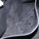 GUCCI GG implementation Shoulder Bag PVC Black Silver 211107 Auth 169076-22