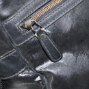 GUCCI GG implementation Shoulder Bag PVC Black Silver 211107 Auth 169076-23