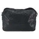 GUCCI GG implementation Shoulder Bag PVC Black Silver 211107 Auth 169076-2