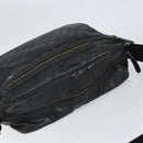 GUCCI GG implementation Shoulder Bag PVC Black Silver 211107 Auth 169076-6