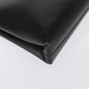 Salvatore Ferragamo Gancini Chain Shoulder Bag Leather Black Gold Auth 169084-12