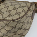 GUCCI GG Supreme Web Sherry Line Bag PVC Beige Gold 89 02 032 Auth 169092-14