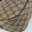 GUCCI GG Supreme Web Sherry Line Bag PVC Beige Gold 89 02 032 Auth 169092-17