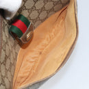GUCCI GG Supreme Web Sherry Line Bag PVC Beige Gold 89 02 032 Auth 169092-23