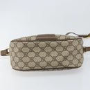 GUCCI GG Supreme Web Sherry Line Bag PVC Beige Gold 89 02 032 Auth 169092-5