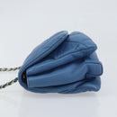 Salvatore Ferragamo Vala Umhängetasche Leder Blau Gold Original 169096V-4