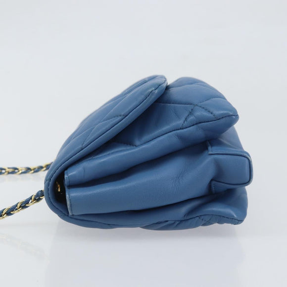 Salvatore Ferragamo Vala Umhängetasche Leder Blau Gold Original 169096V