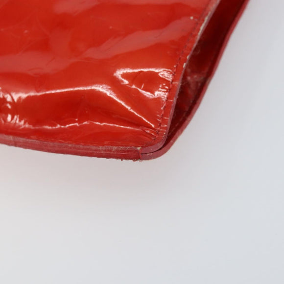 LOUIS VUITTON Monogram Vernis Stanton Tote Bag Red M91078 LV Auth 169097