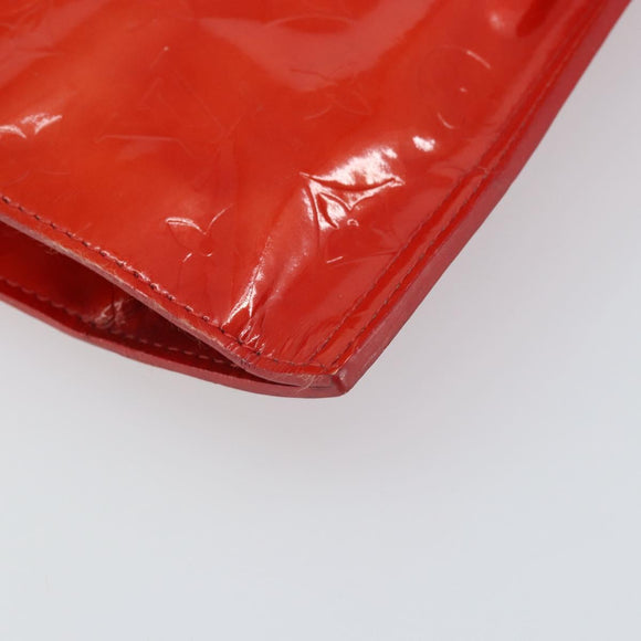 LOUIS VUITTON Monogram Vernis Stanton Tote Bag Red M91078 LV Auth 169097