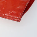 LOUIS VUITTON Monogram Vernis Stanton Tote Bag Red M91078 LV Auth 169097-12