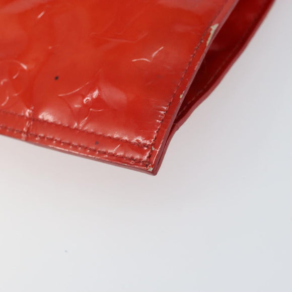 LOUIS VUITTON Monogram Vernis Stanton Tote Bag Red M91078 LV Auth 169097