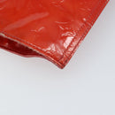 LOUIS VUITTON Monogram Vernis Stanton Tote Bag Red M91078 LV Auth 169097-13