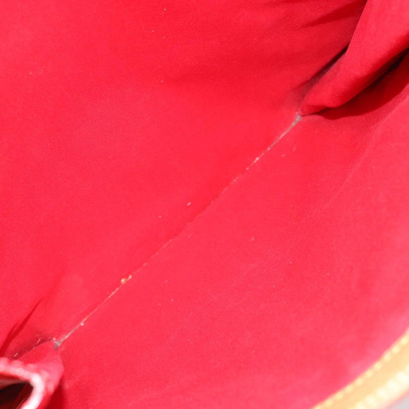 LOUIS VUITTON Monogram Vernis Stanton Tote Bag Red M91078 LV Auth 169097