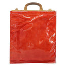 LOUIS VUITTON Monogram Vernis Stanton Tote Bag Red M91078 LV Auth 169097-2