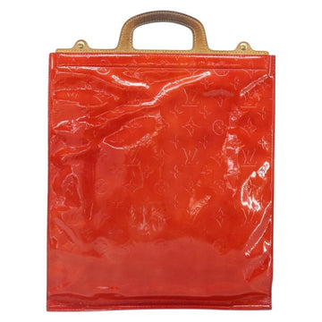 LOUIS VUITTON Monogram Vernis Stanton Tote Bag Red M91078 LV Auth 169097 - 0