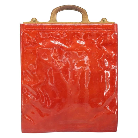 LOUIS VUITTON Monogram Vernis Stanton Tote Bag Red M91078 LV Auth 169097