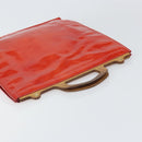 LOUIS VUITTON Monogram Vernis Stanton Tote Bag Red M91078 LV Auth 169097-6